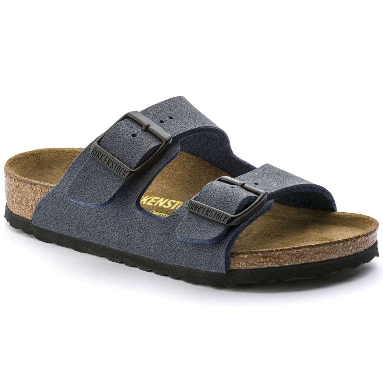 Birkenstock Arizona Birkibuc Boys Sandals Navy | bDQkTbUETQT