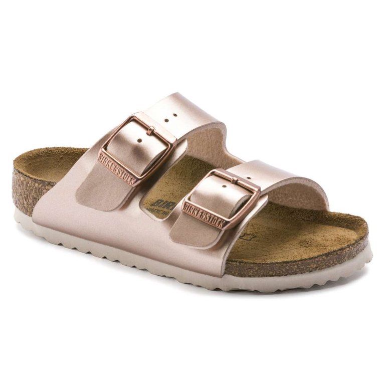 Birkenstock Arizona Birko-Flor Girls Sandals Copper | 5hFLse1uYLG