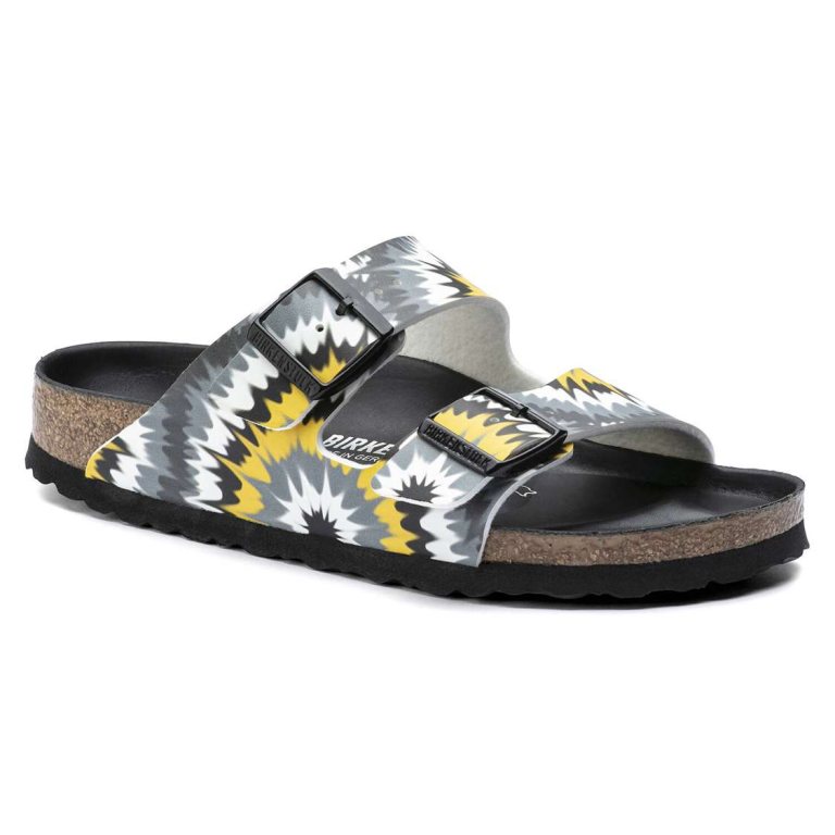 Birkenstock Arizona Birko-Flor Two Strap Sandals Grey | mcGrQytK4xV