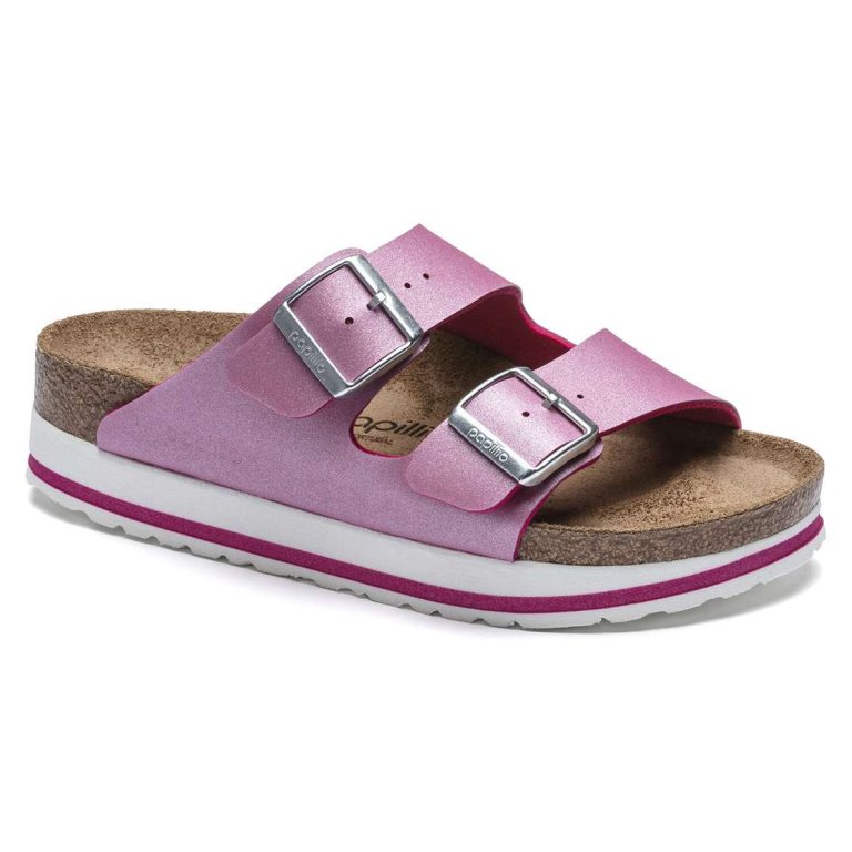 Birkenstock Arizona Birko-Flor Two Strap Sandals Fuchsia | yv9wqWRFoix