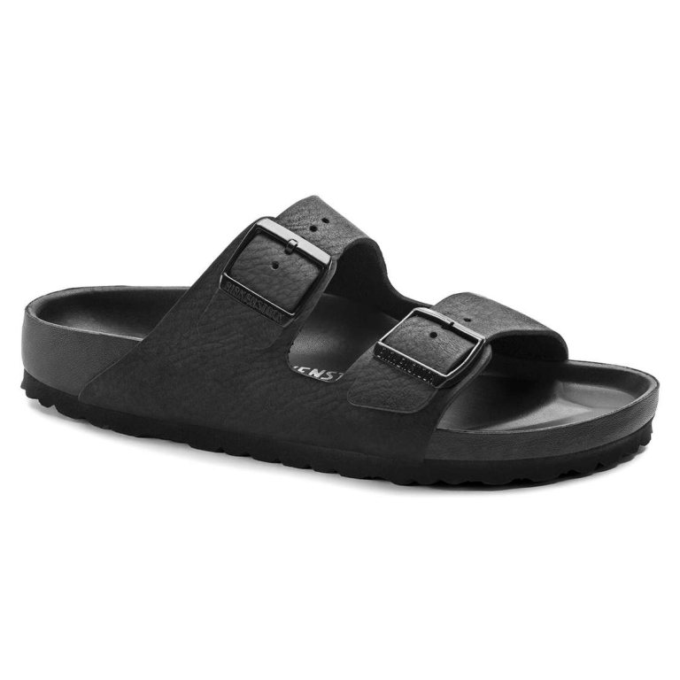 Birkenstock Arizona Leather Two Strap Sandals Black | rEcICuvxfFf