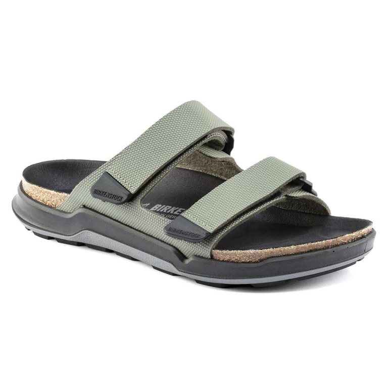 Birkenstock Atacama Birko-Flor Two Strap Sandals Khaki | h1xWswMfdAo