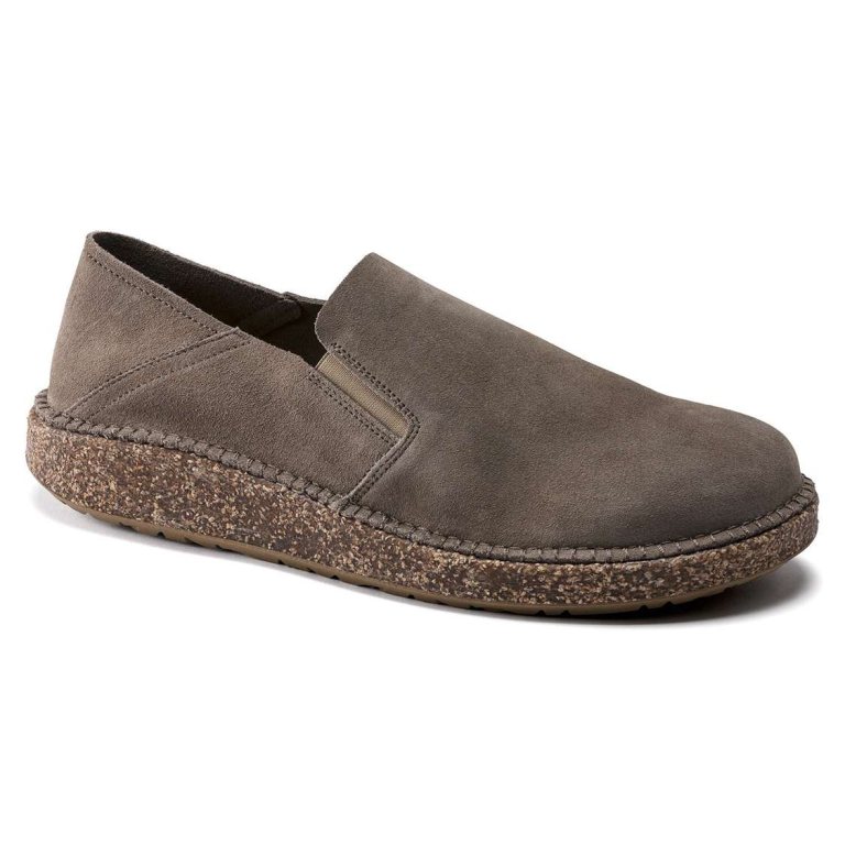 Birkenstock Callan Suede Leather Low Shoes Grey | jl7Tk4MjZCf