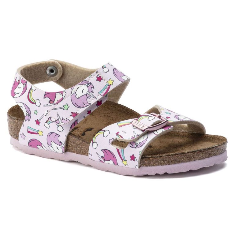 Birkenstock Colorado Birko-Flor Girls Sandals Rose | CXjx18M2sKB