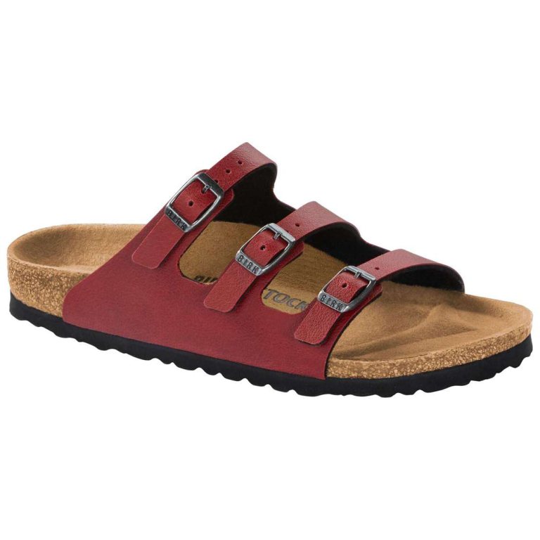 Birkenstock Florida Fresh Birko-Flor Multi Strap Sandals Burgundy | lLJQFndZMyi