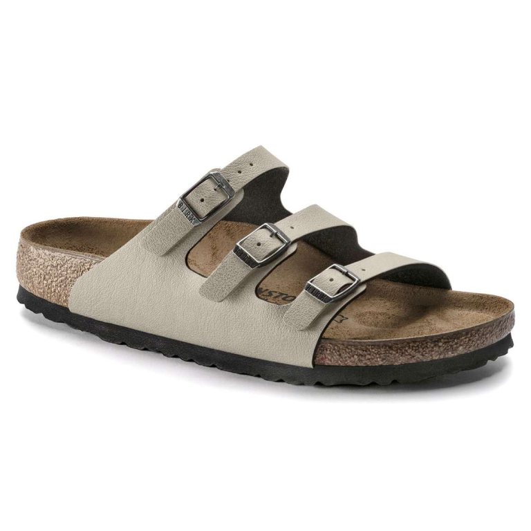 Birkenstock Florida Fresh Birko-Flor Multi Strap Sandals Grey | mHGLr4n54ZN