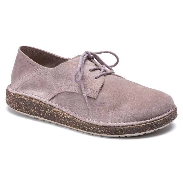 Birkenstock Gary Suede Leather Low Shoes Lavender | Apce9Z56uSH