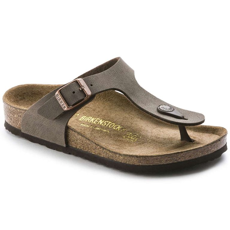 Birkenstock Gizeh Birkibuc Boys Sandals Yellow | Y5uQUgDlAHU