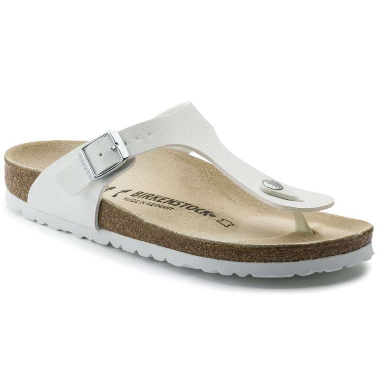 Birkenstock Gizeh Birko-Flor Thong White | yXgS363czgd