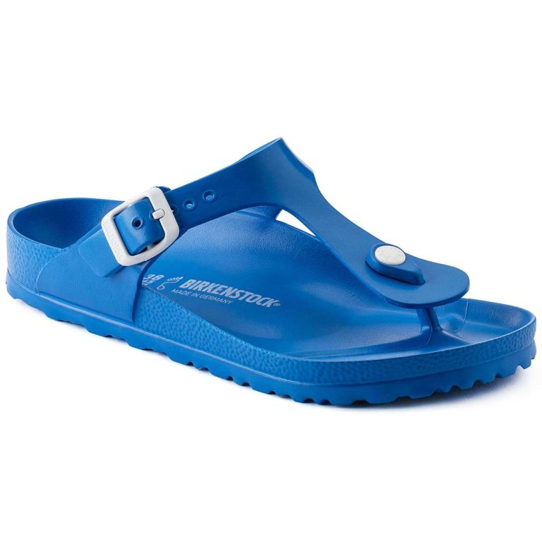 Birkenstock Gizeh Essentials EVA Water Friendly Sandals Blue | jtVnsqeS8kD