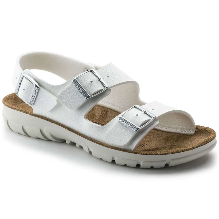 Birkenstock Kano Birko-Flor Back Strap Sandals White | wV8TsIjxMxo