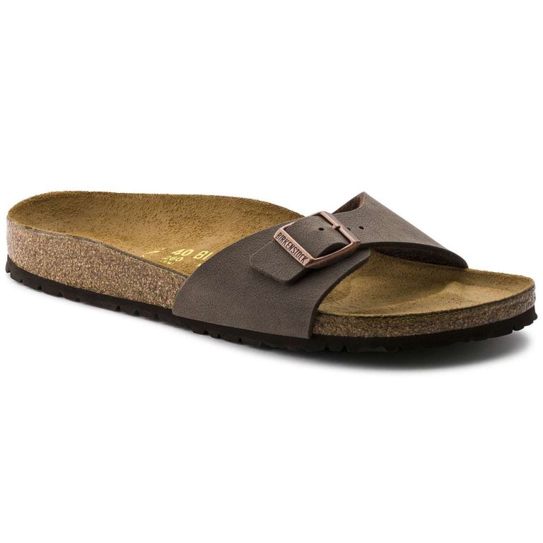 Birkenstock Madrid Birkibuc One Strap Sandals Yellow | BvsPSAdCtBf