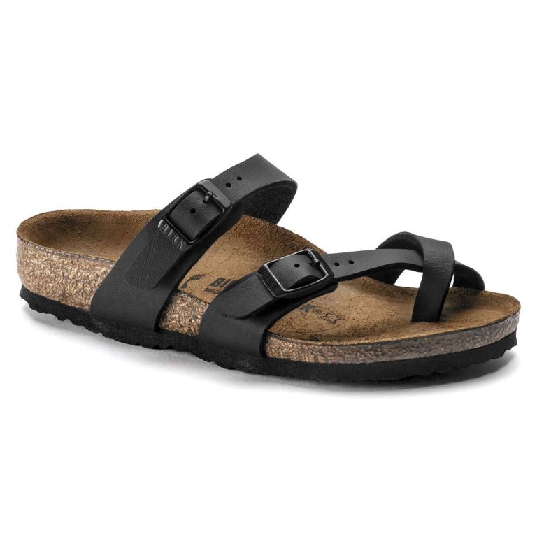 Birkenstock Mayari Birko-Flor Girls Sandals Black | JEDUxnF5tYg