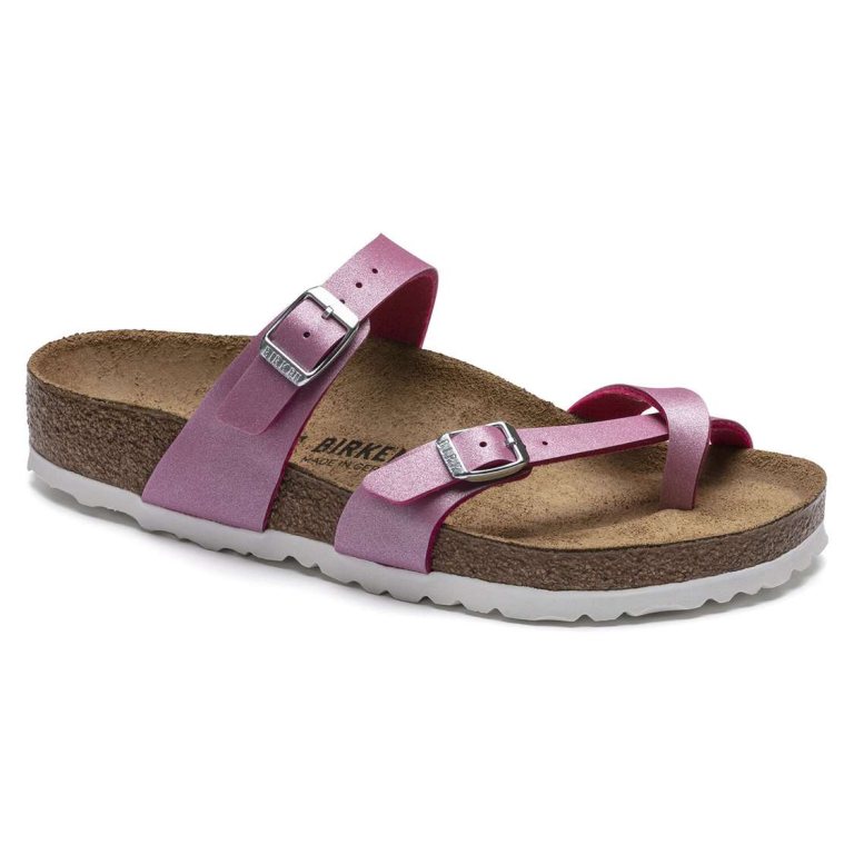 Birkenstock Mayari Birko-Flor Multi Strap Sandals Fuchsia | rEBXqAngQdB