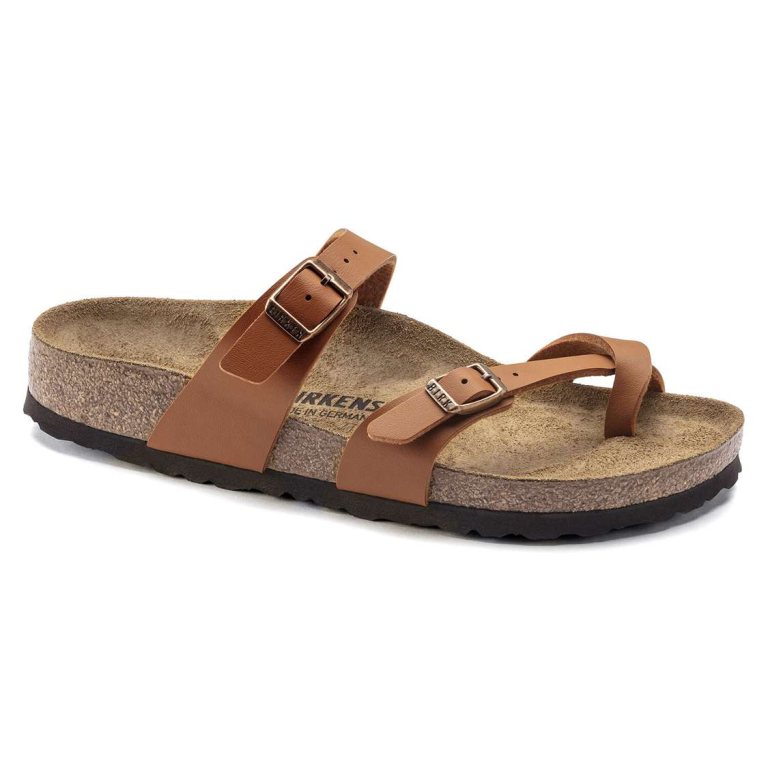 Birkenstock Mayari Birko-Flor Thong Brown | y7FV49rmaDT