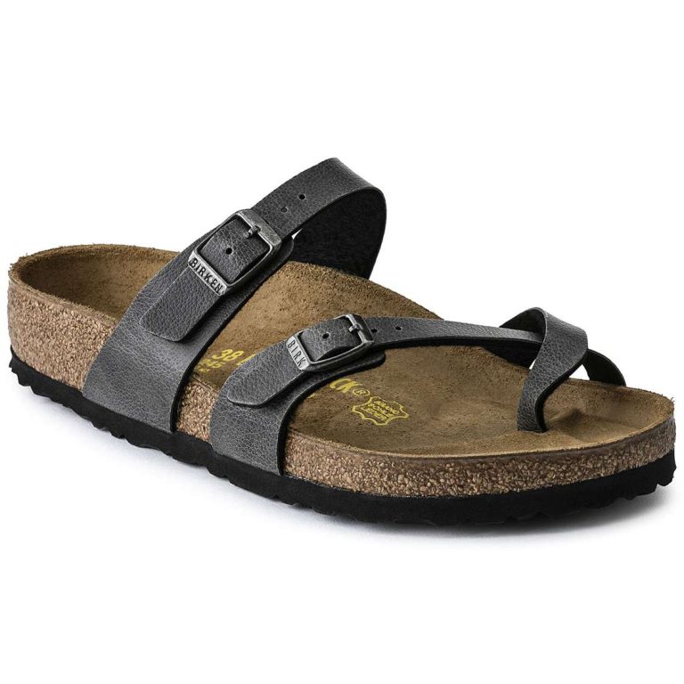 Birkenstock Mayari Birko-Flor Thong Dark Grey | zzB6OQDLCke