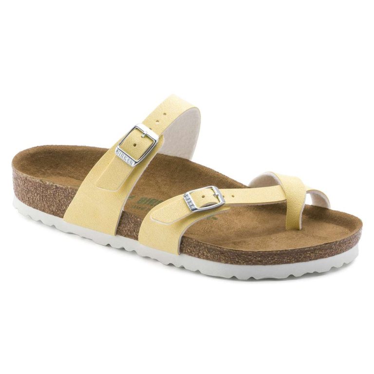 Birkenstock Mayari Vegan Birko-Flor Two Strap Sandals Pink | cJ88susyy3f