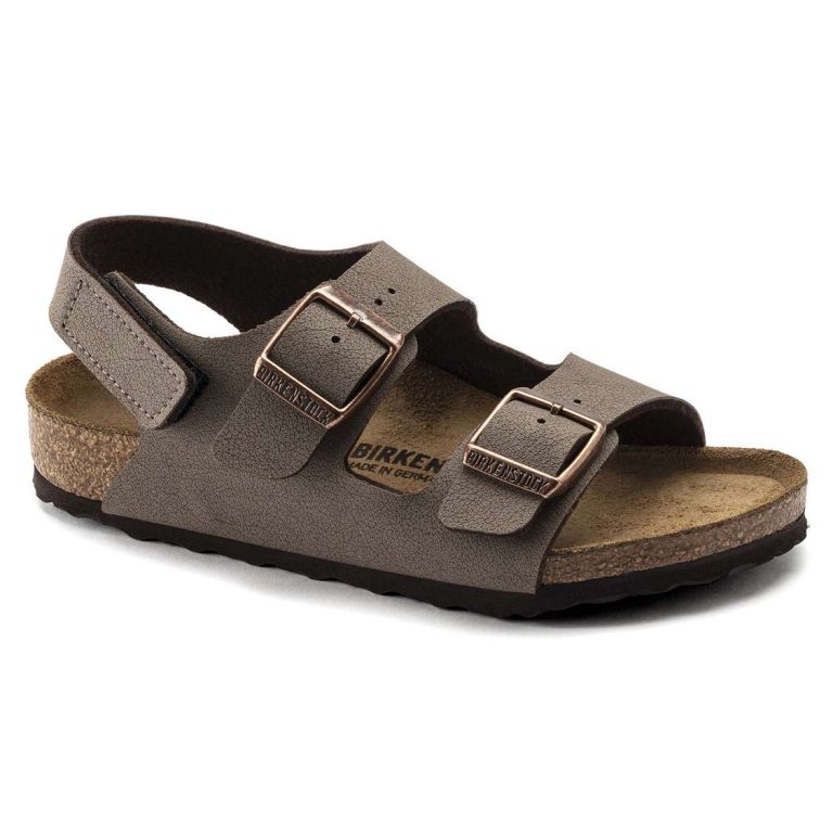 Birkenstock Milano HL Birkibuc Boys Sandals Yellow | HNarSWZgOvx