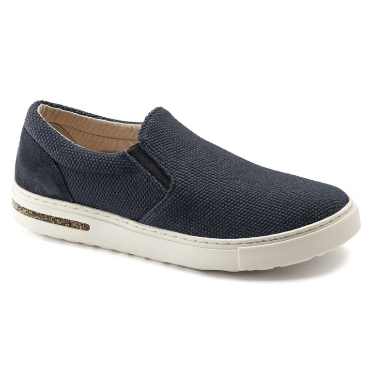 Birkenstock Oswego Canvas/Suede Sneakers Blue | qZTsPGXXeFq