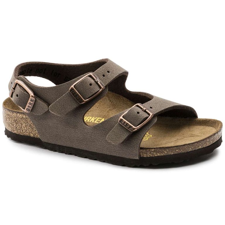 Birkenstock Roma Birkibuc Boys Sandals Yellow | HqKTbZk2Yep