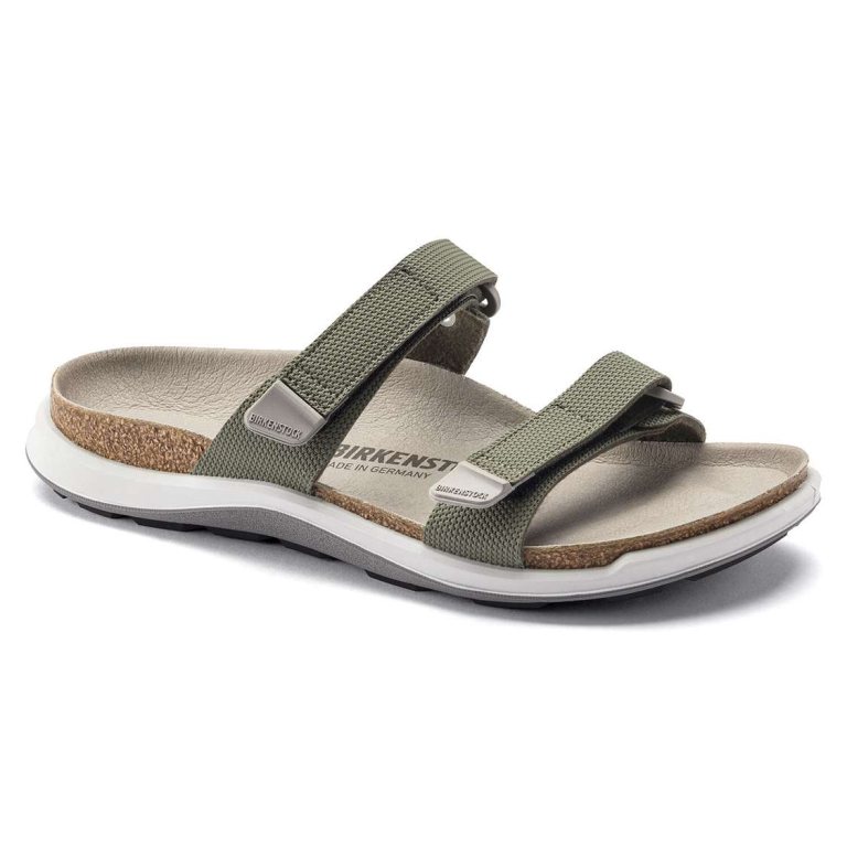 Birkenstock Sahara Birko-Flor Two Strap Sandals Khaki | x7rUqOgdBl1