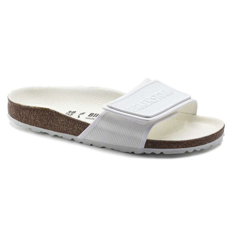 Birkenstock Tema Microfiber One Strap Sandals White | tzrNedRpGJ8