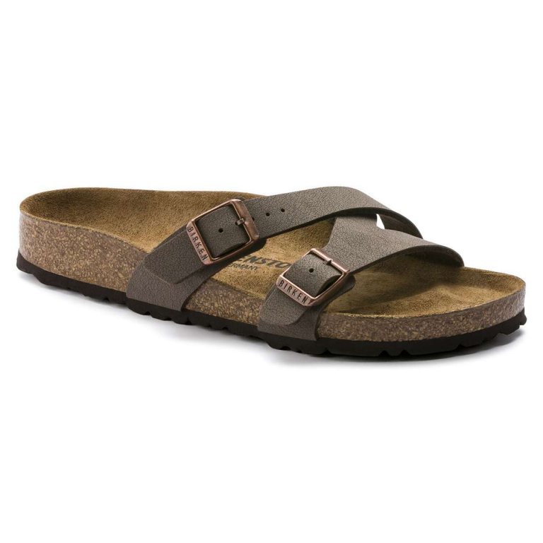 Birkenstock Yao Birkibuc Multi Strap Sandals Yellow | 9zBnad2RP5N