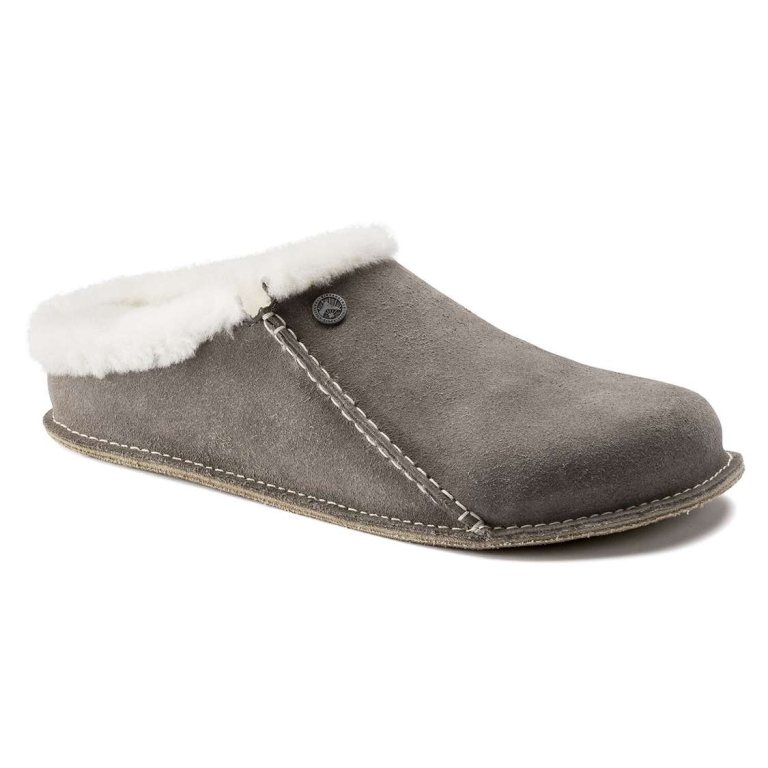 Birkenstock Zermatt Premium Suede Leather Clogs Grey | PDEiIpYJyFk