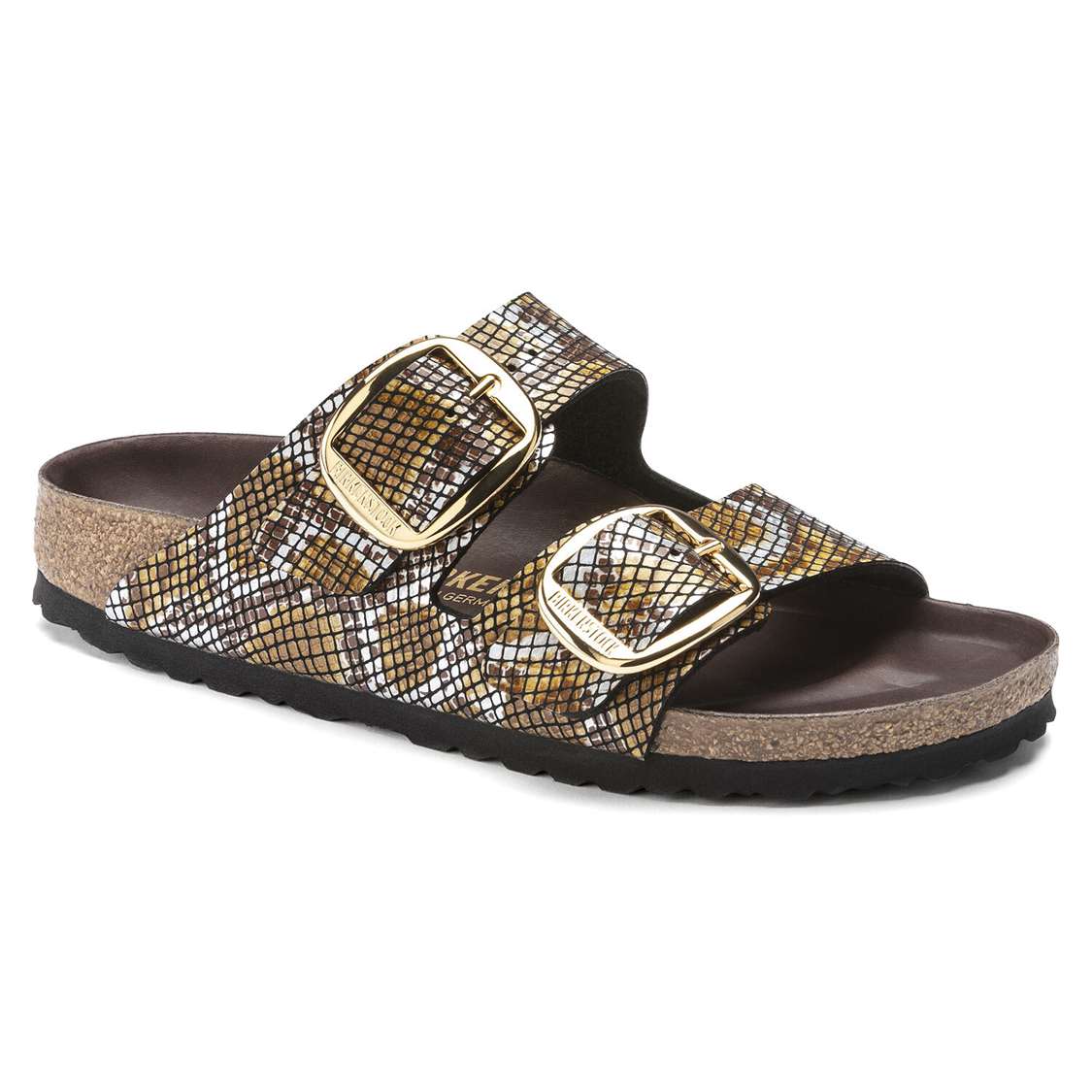 Birkenstock Arizona Big Buckle Microfiber Two Strap Sandals Brown | QvTT6ifcZ9B