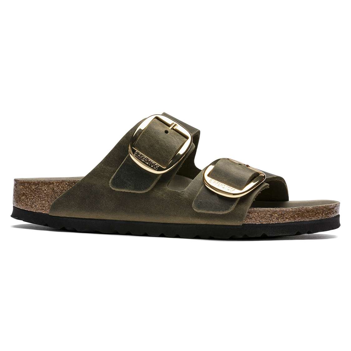 Birkenstock Arizona Big Buckle Oiled Leather Two Strap Sandals Yellow | a8dty6tnVCj