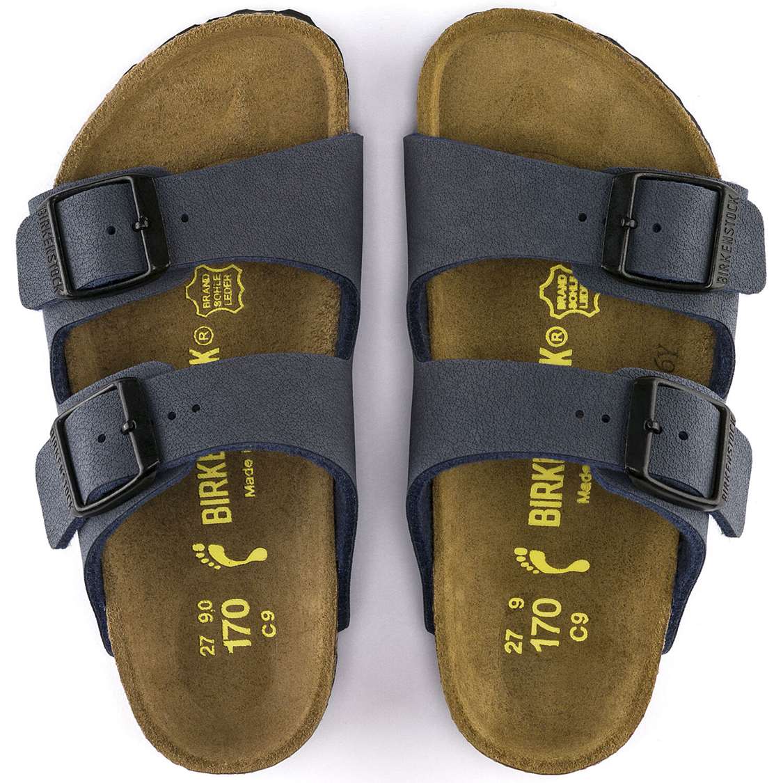 Birkenstock Arizona Birkibuc Boys Sandals Navy | bDQkTbUETQT