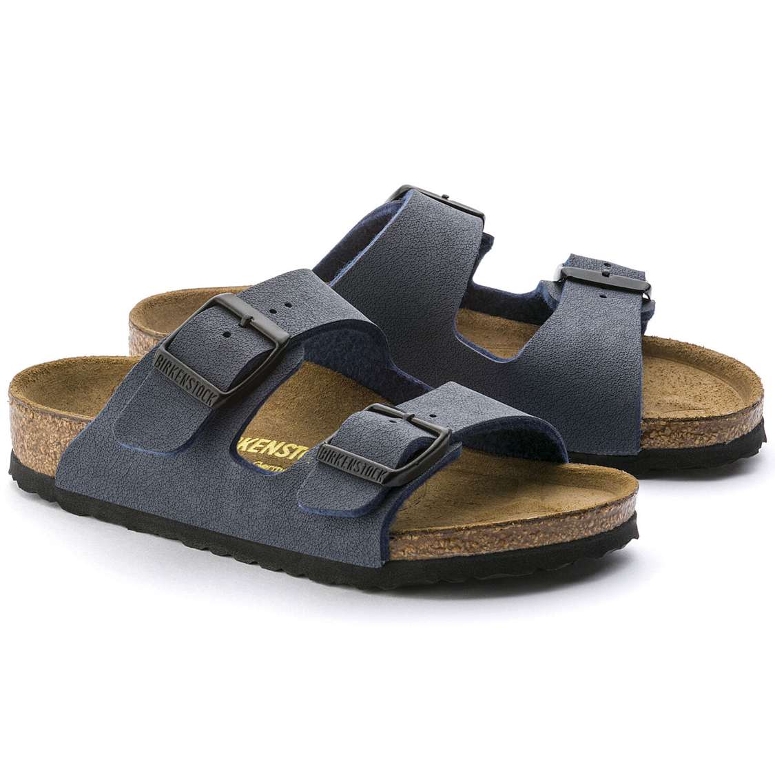 Birkenstock Arizona Birkibuc Girls Sandals Navy | MpsTRfS7hnT