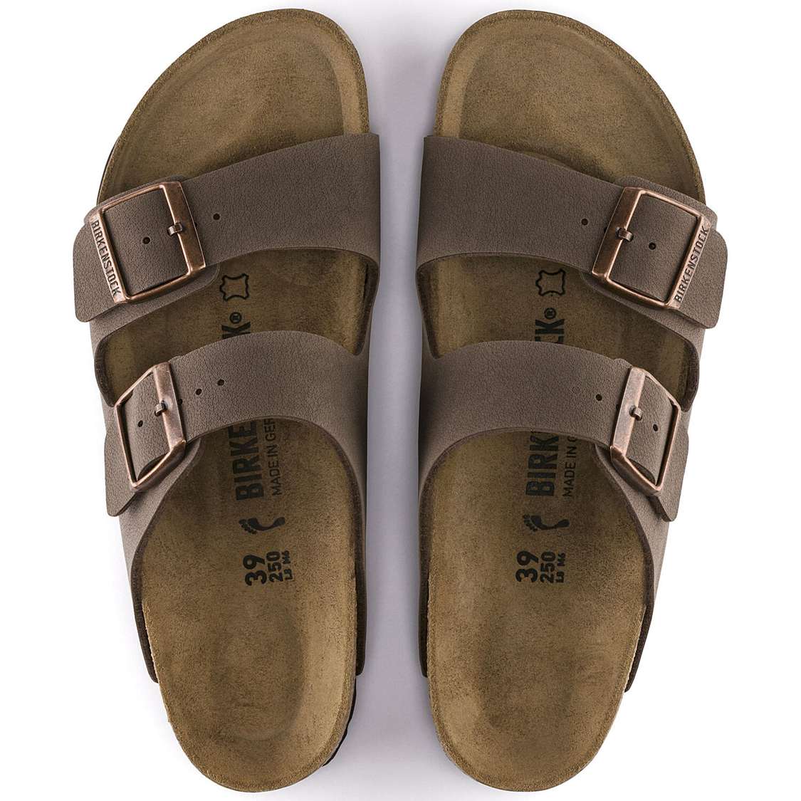 Birkenstock Arizona Birkibuc Two Strap Sandals Yellow | 4XHRmAeVfB6