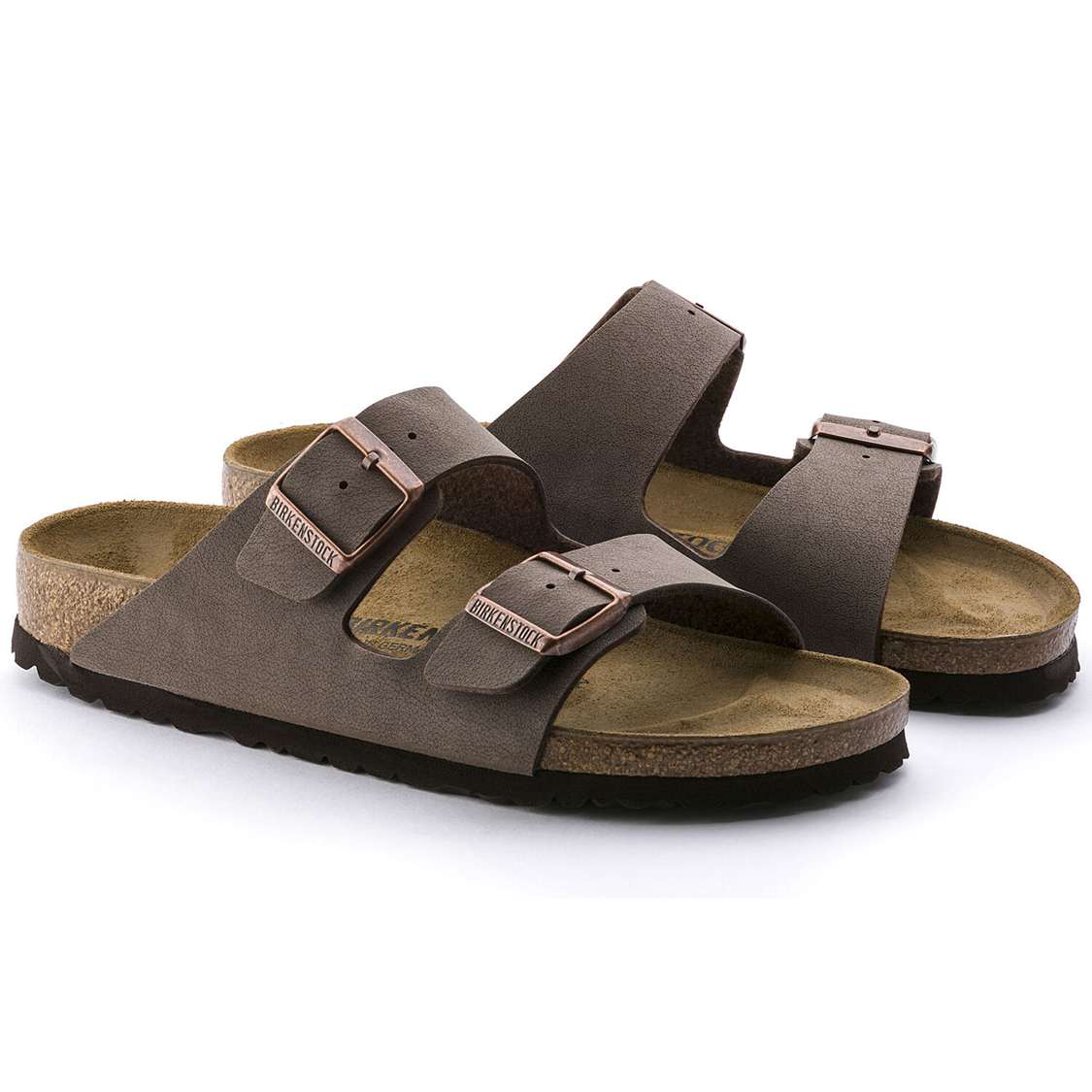 Birkenstock Arizona Birkibuc Two Strap Sandals Yellow | 4XHRmAeVfB6