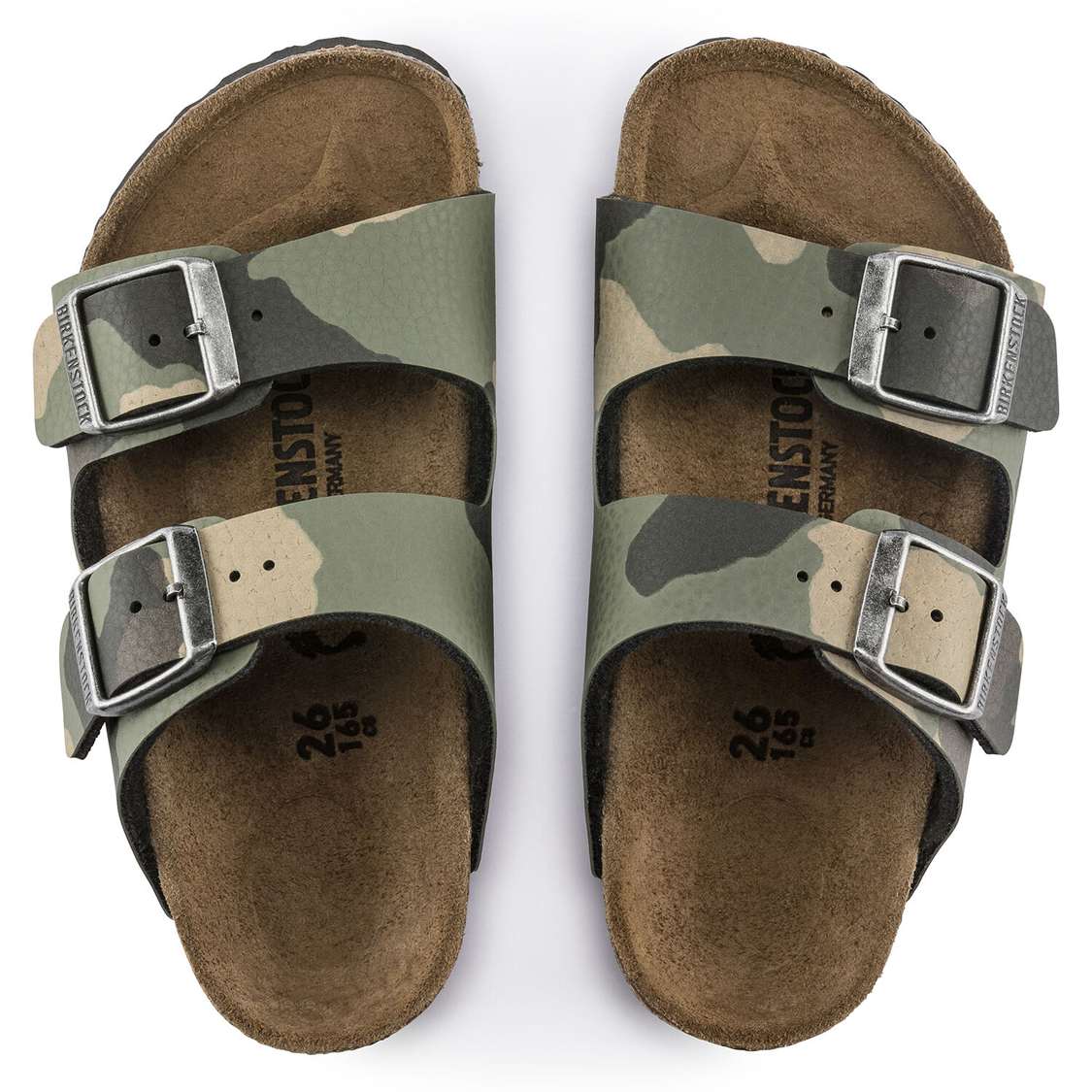 Birkenstock Arizona Birko-Flor Boys Sandals Khaki | 5pG2wrC2pHW