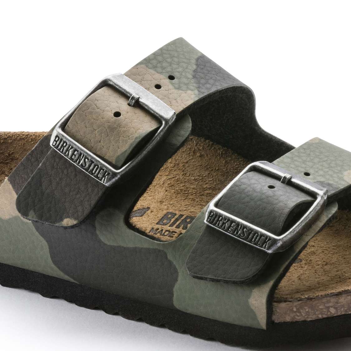 Birkenstock Arizona Birko-Flor Boys Sandals Khaki | 5pG2wrC2pHW