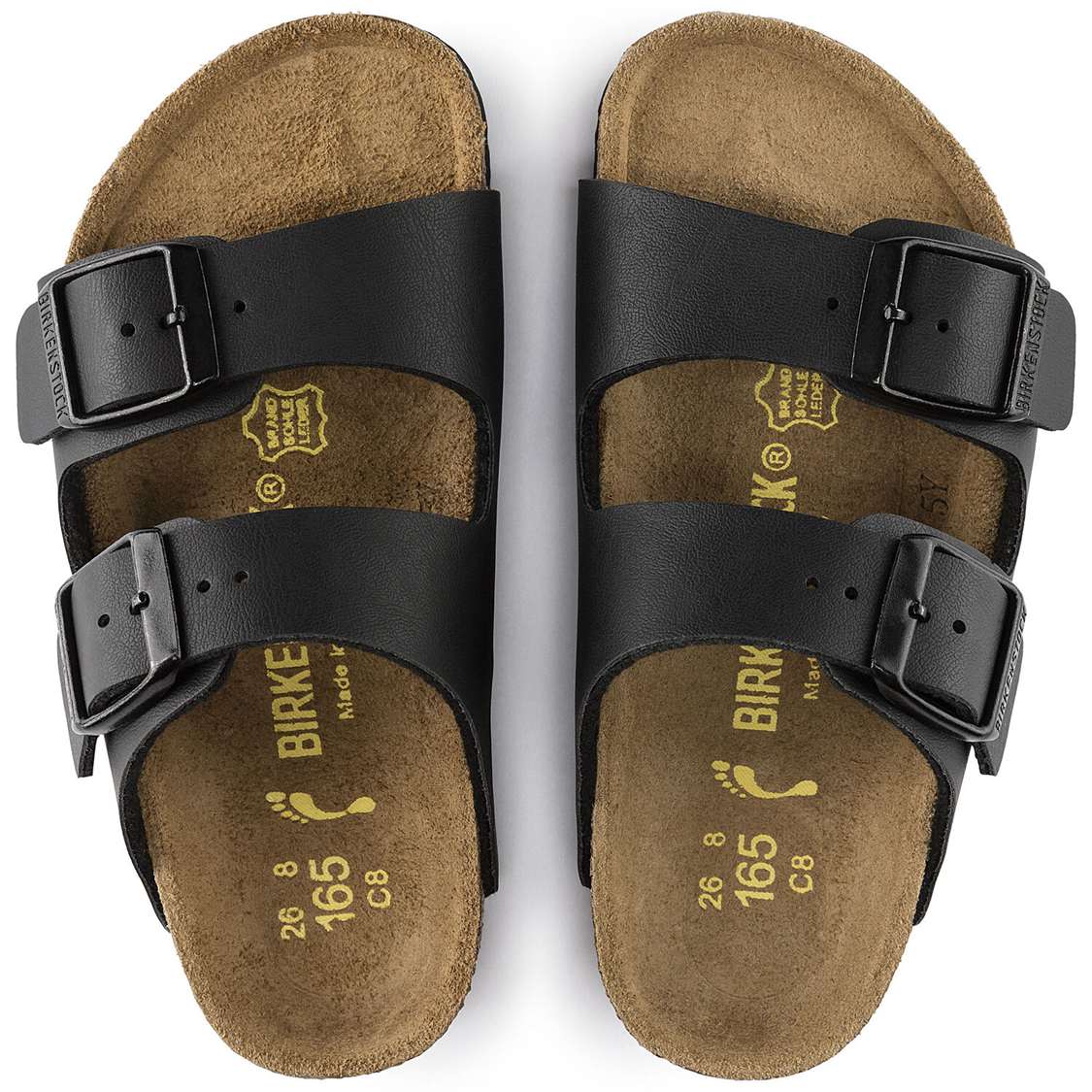 Birkenstock Arizona Birko-Flor Boys Sandals Black | LdFnGLKbCRE