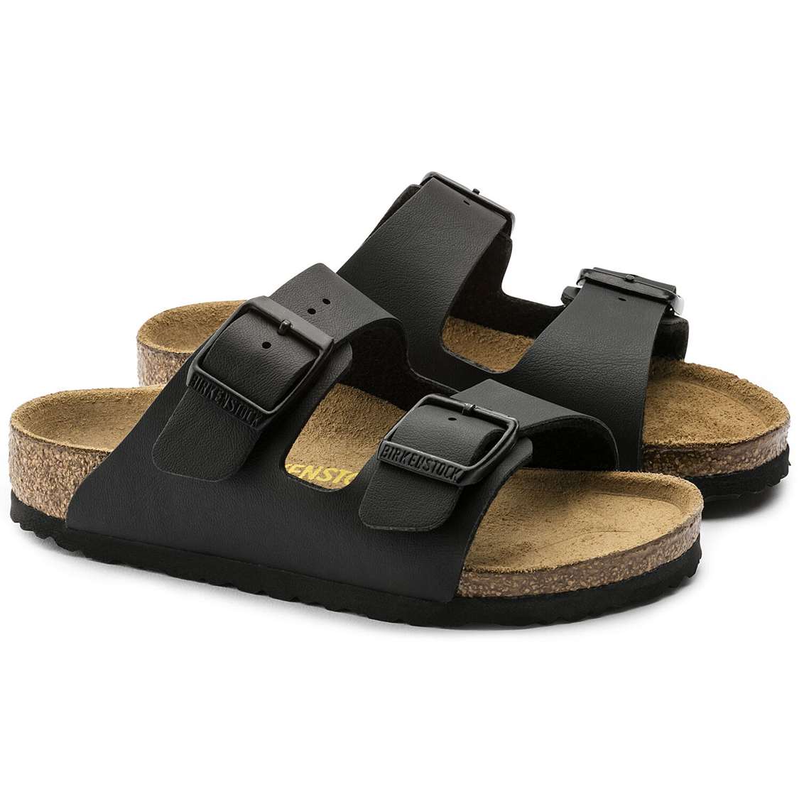 Birkenstock Arizona Birko-Flor Boys Sandals Black | LdFnGLKbCRE