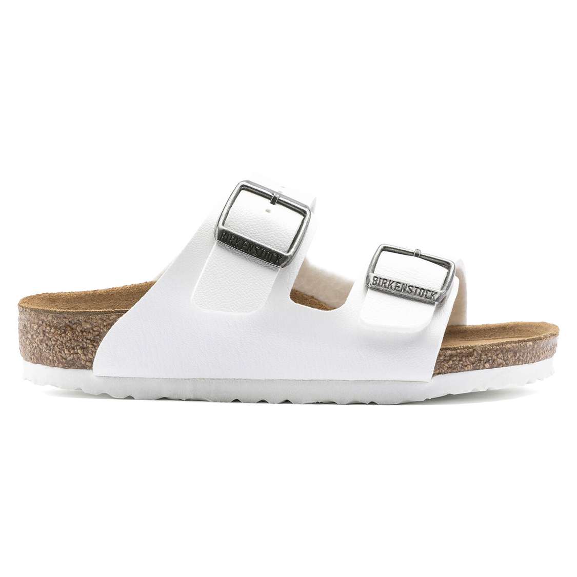 Birkenstock Arizona Birko-Flor Boys Sandals White | WEUfOtR8ndw