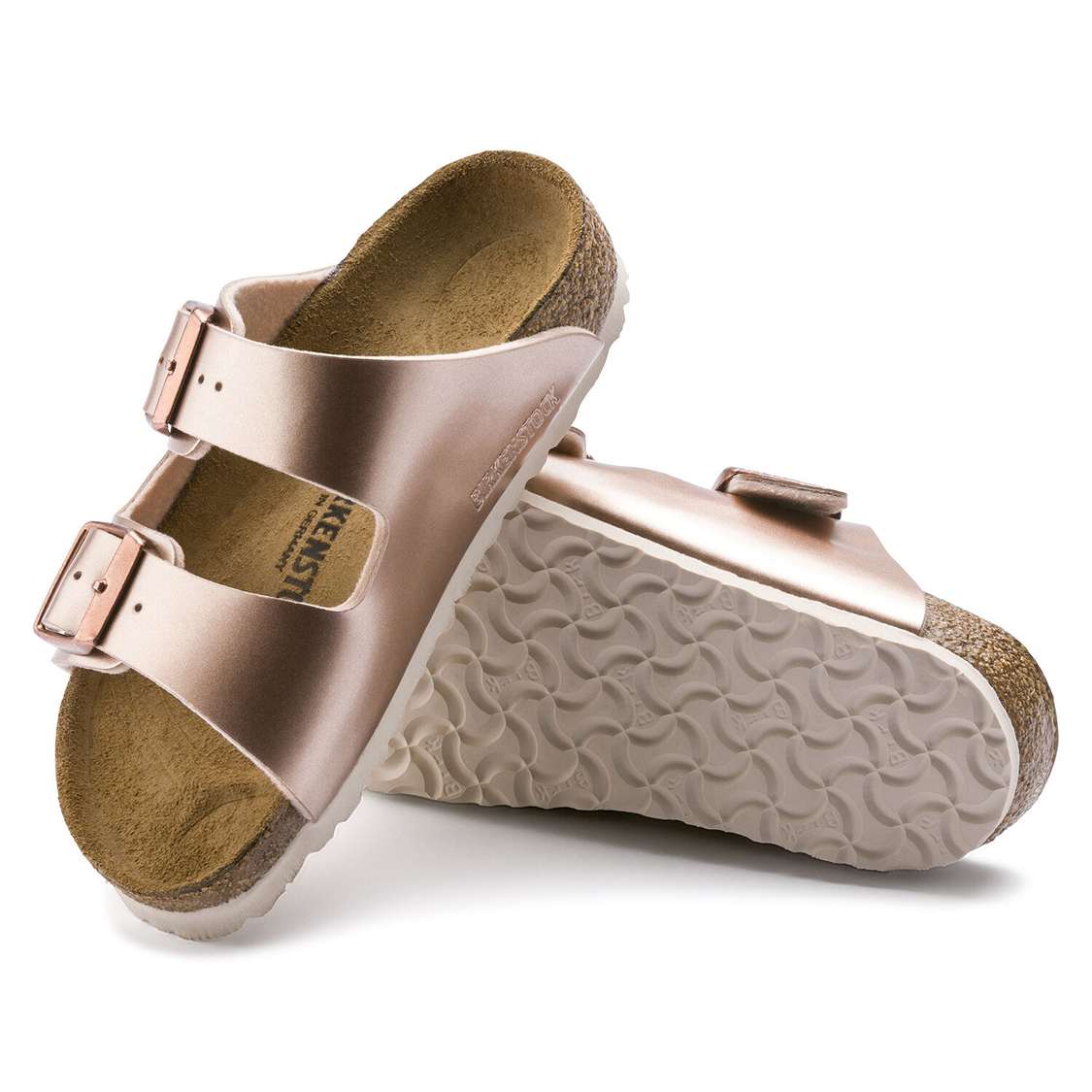 Birkenstock Arizona Birko-Flor Girls Sandals Copper | 5hFLse1uYLG