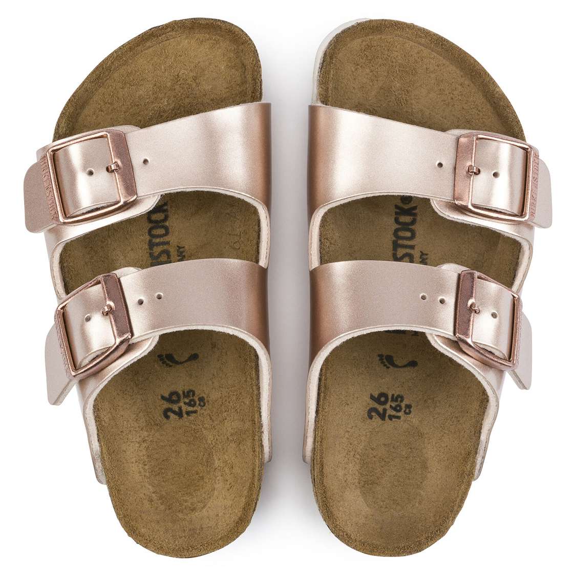 Birkenstock Arizona Birko-Flor Girls Sandals Copper | 5hFLse1uYLG