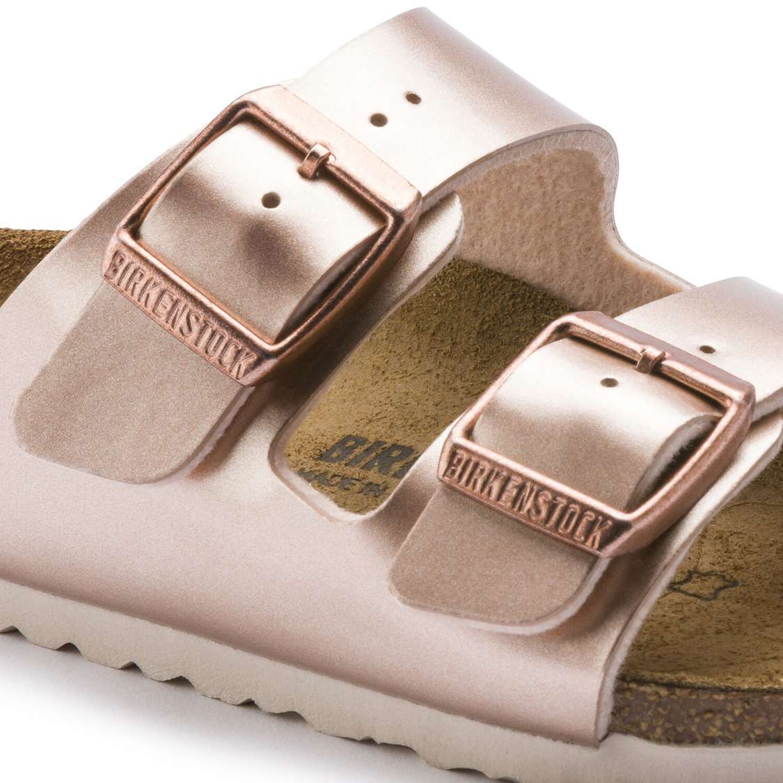 Birkenstock Arizona Birko-Flor Girls Sandals Copper | 5hFLse1uYLG