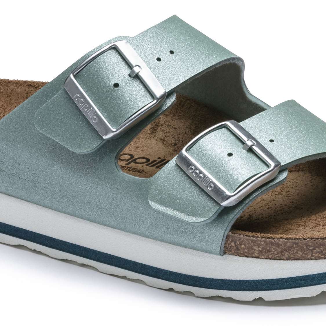 Birkenstock Arizona Birko-Flor Platforms Sandals Turquoise | FhVWGbLjk7Q