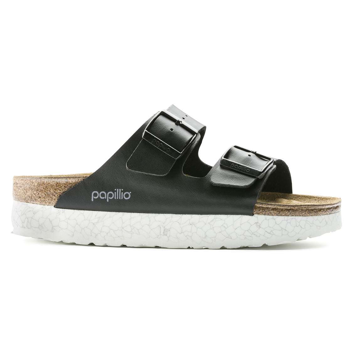 Birkenstock Arizona Birko-Flor Two Strap Sandals Black | 1B4GYgupBnj