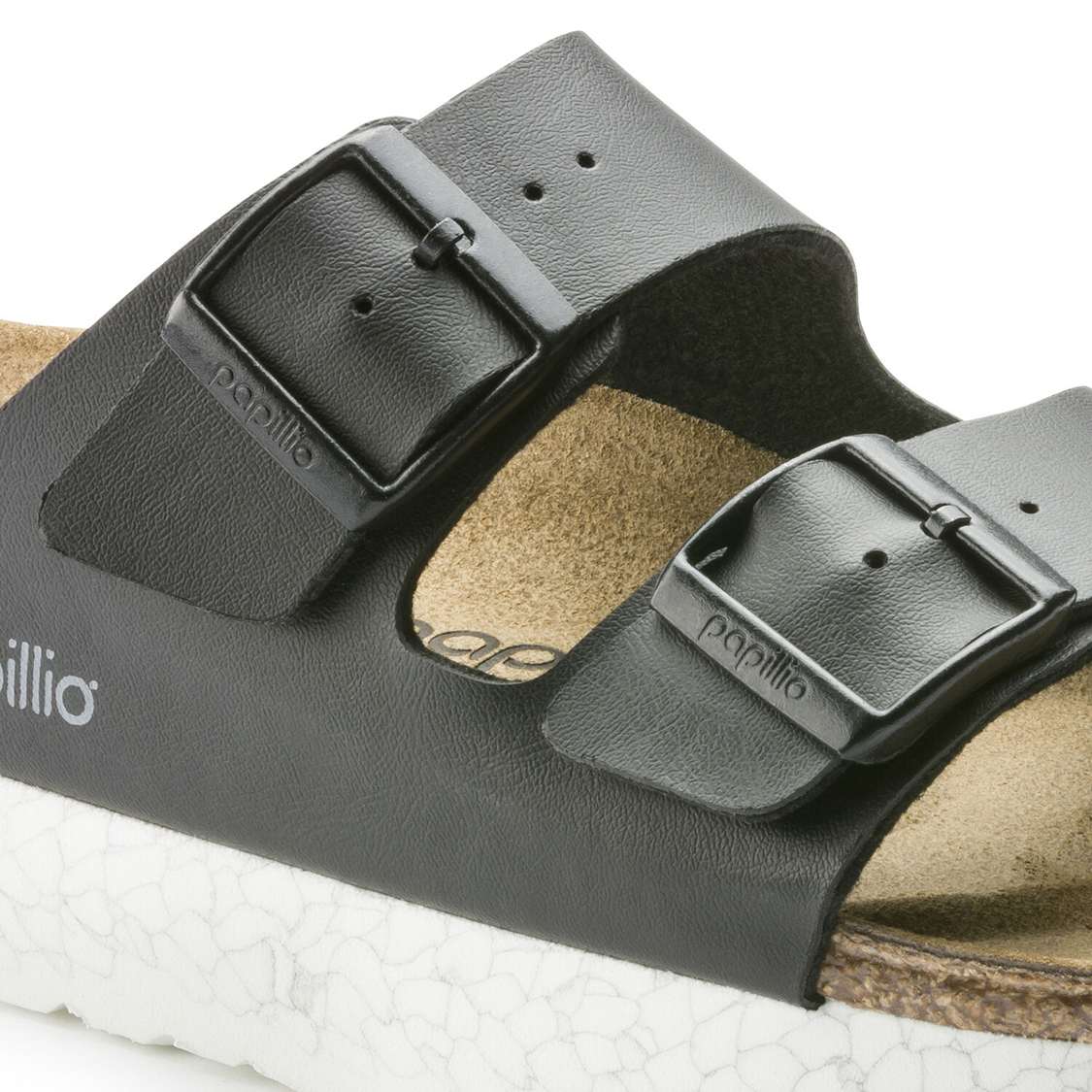 Birkenstock Arizona Birko-Flor Two Strap Sandals Black | 1B4GYgupBnj