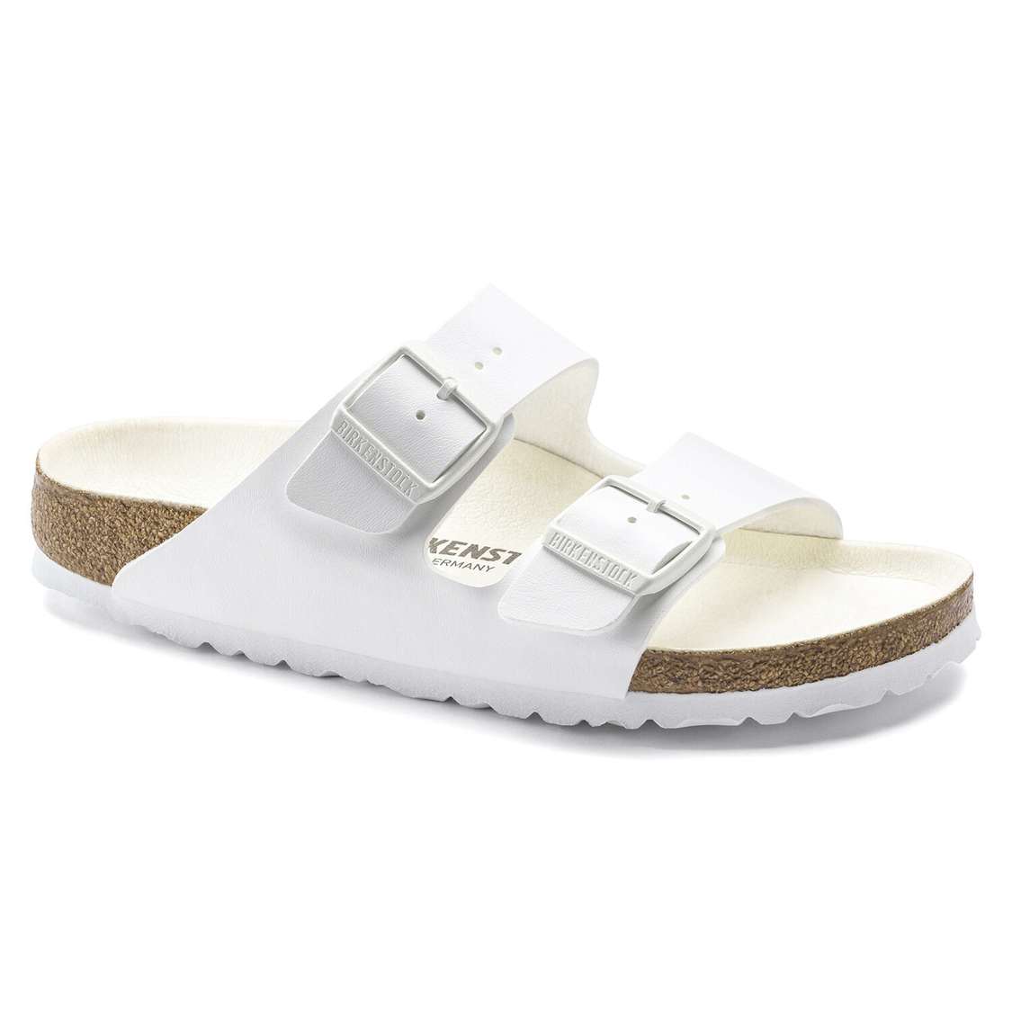 Birkenstock Arizona Birko-Flor Two Strap Sandals White | 2JZUOsdSFRD