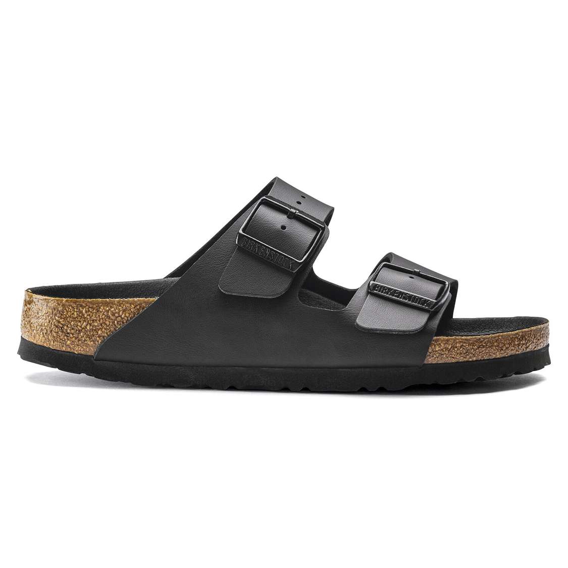 Birkenstock Arizona Birko-Flor Two Strap Sandals Black | 8g7a6HKMmUB