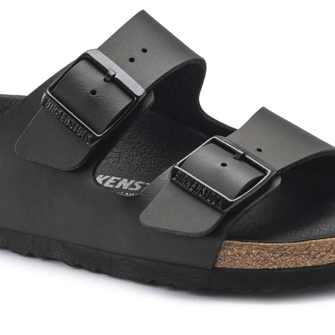 Birkenstock Arizona Birko-Flor Two Strap Sandals Black | 8g7a6HKMmUB