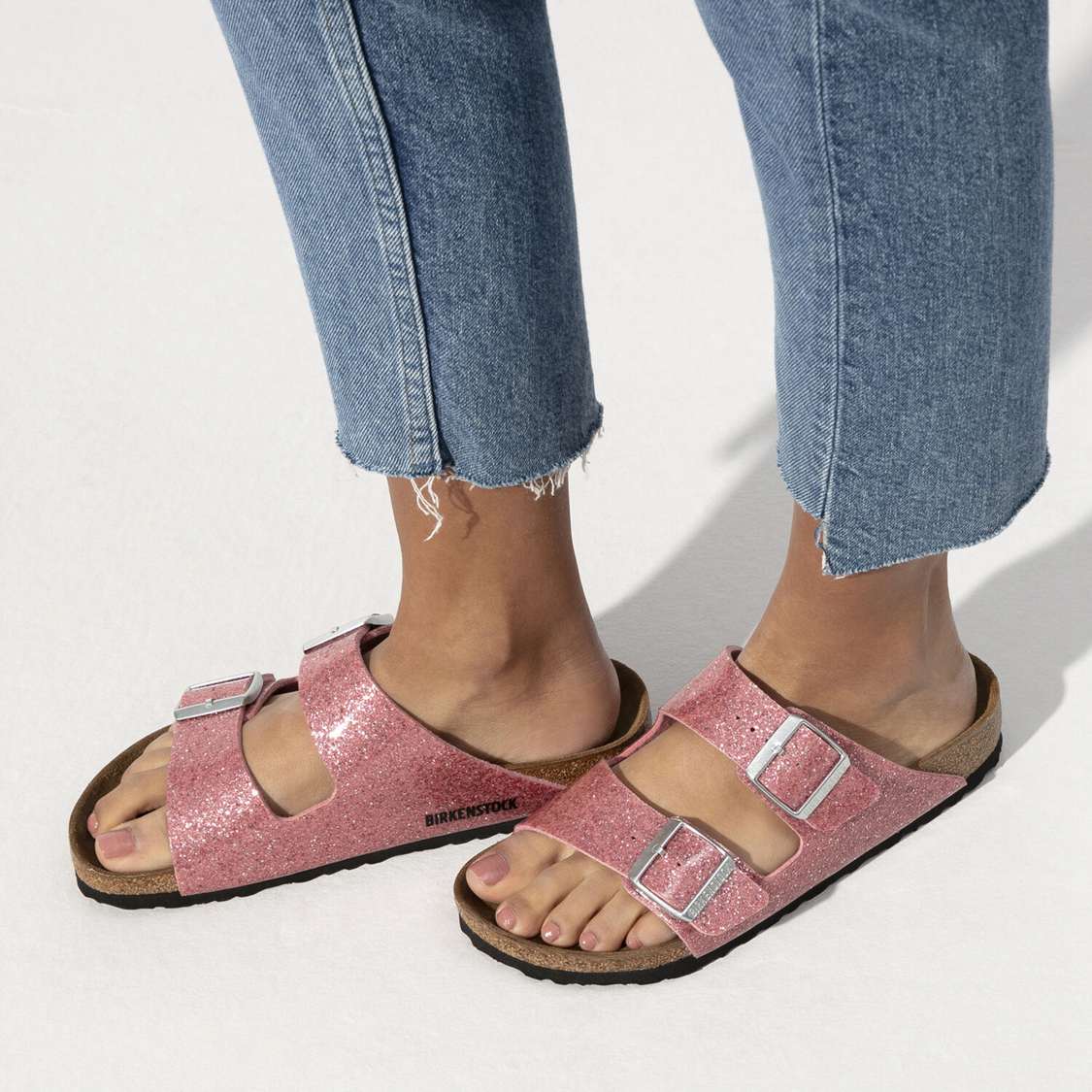 Birkenstock Arizona Birko-Flor Two Strap Sandals Rose | 9fitXHWVoke