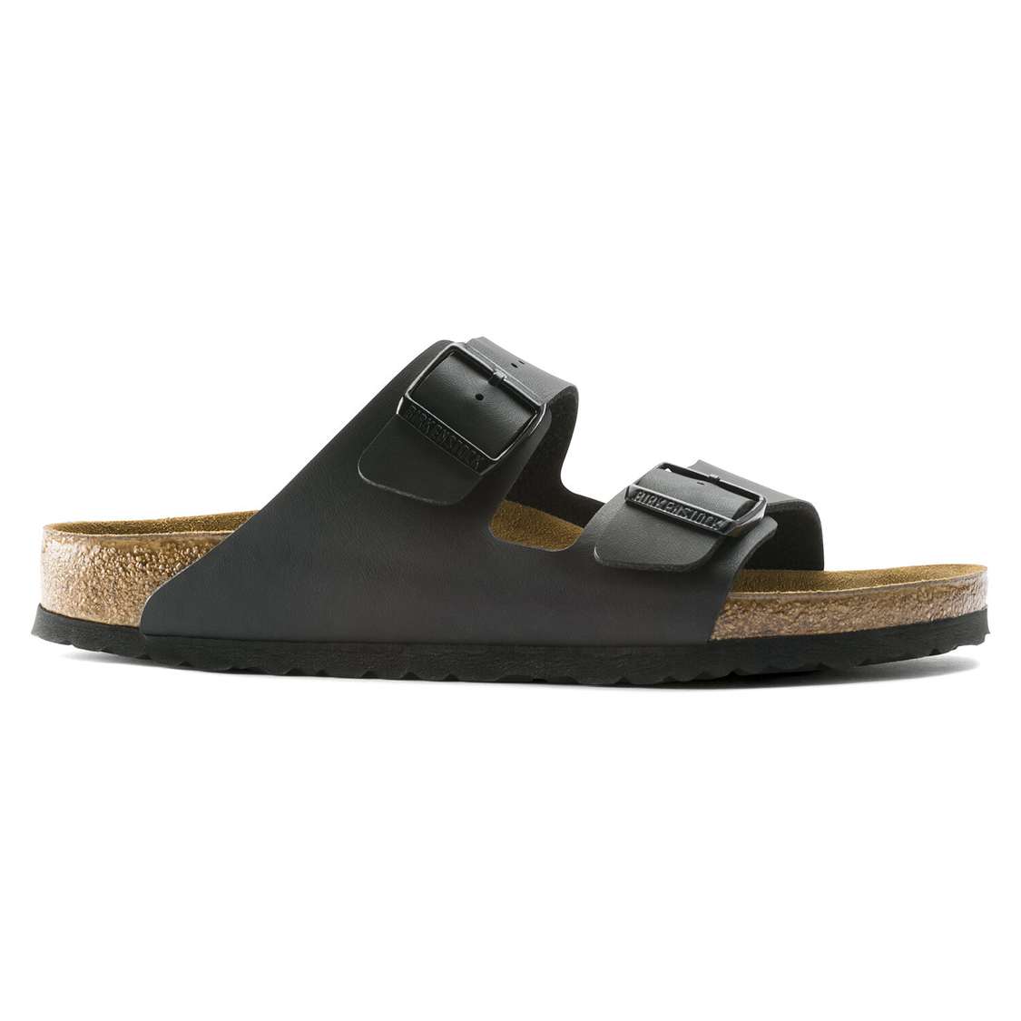 Birkenstock Arizona Birko-Flor Two Strap Sandals Black | B3hIcFDI9t1